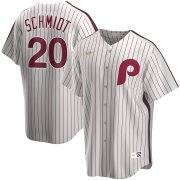 Wholesale Cheap Philadelphia Phillies #20 Mike Schmidt Nike Home Cooperstown Collection Player MLB Jersey White