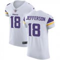 Wholesale Cheap Nike Vikings #18 Justin Jefferson White Men's Stitched NFL New Elite Jersey