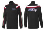 Wholesale Cheap NFL Seattle Seahawks Team Logo Jacket Black_2