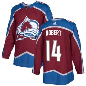 Wholesale Cheap Adidas Avalanche #14 Rene Robert Burgundy Home Authentic Stitched NHL Jersey