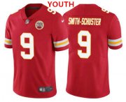 Wholesale Cheap Youth Kansas City Chiefs #9 JuJu Smith-Schuster Red 2022 Vapor Untouchable Stitched NFL Nike Limited Jersey