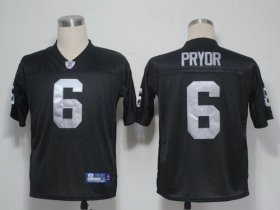 Wholesale Cheap Raiders #6 Terrelee Pryor Black Stitched NFL Jersey