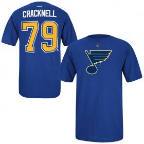 Wholesale Cheap St. Louis Blues #79 Adam Cracknell Reebok Name and Number Player T-Shirt Royal
