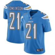 Wholesale Cheap Nike Chargers #21 LaDainian Tomlinson Electric Blue Alternate Men's Stitched NFL Vapor Untouchable Limited Jersey