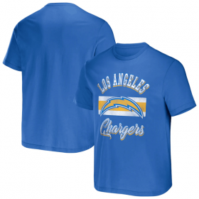 Wholesale Cheap Men\'s Los Angeles Chargers Light Blue x Darius Rucker Collection Stripe T-Shirt