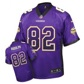 Wholesale Cheap Nike Vikings #82 Kyle Rudolph Purple Team Color Men\'s Stitched NFL Elite Drift Fashion Jersey