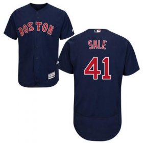 Wholesale Cheap Red Sox #41 Chris Sale Navy Blue Flexbase Authentic Collection Stitched MLB Jersey