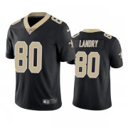 Wholesale Cheap Men's New Orleans Saints #80 Jarvis Landry Black Vapor Limited Stitched Jersey