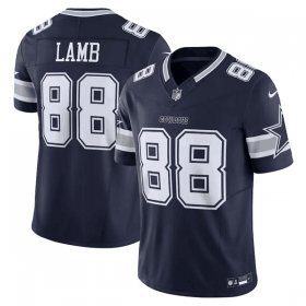 Wholesale Cheap Men\'s Dallas Cowboys #88 CeeDee Lamb Navy 2023 F.U.S.E. Limited Stitched Football Jersey