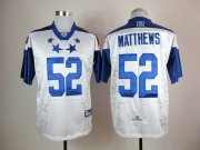 Wholesale Cheap Packers #52 Clay Matthews White 2012 Pro Bowl Stitched NFL Jersey