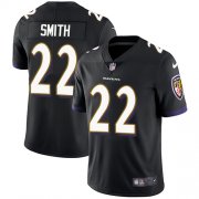 Wholesale Cheap Nike Ravens #22 Jimmy Smith Black Alternate Men's Stitched NFL Vapor Untouchable Limited Jersey