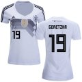 Wholesale Cheap Women's Germany #19 Goretzka White Home Soccer Country Jersey