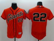 Wholesale Cheap Giants #22 Will Clark Orange Flexbase Authentic Collection Stitched MLB Jersey