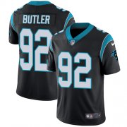 Wholesale Cheap Nike Panthers #92 Vernon Butler Black Team Color Men's Stitched NFL Vapor Untouchable Limited Jersey