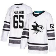Wholesale Cheap Adidas Sharks #65 Erik Karlsson White Authentic 2019 All-Star Stitched Youth NHL Jersey