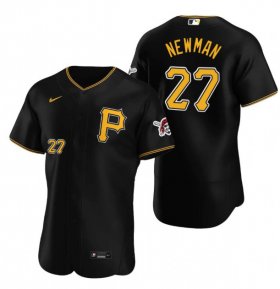 Wholesale Cheap Men\'s Pittsburgh Pirates #27 Kevin Newman Black Flex Base Stitched MLB Jersey