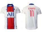 Wholesale Cheap Men 2020-2021 club Paris Saint-Germain away aaa version 11 white Soccer Jerseys