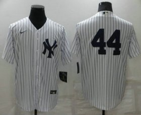 Wholesale Cheap Men\'s New York Yankees #44 Reggie Jackson White No Name Stitched MLB Nike Cool Base Jersey