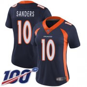 Wholesale Cheap Nike Broncos #10 Emmanuel Sanders Navy Blue Alternate Women's Stitched NFL 100th Season Vapor Limited Jersey