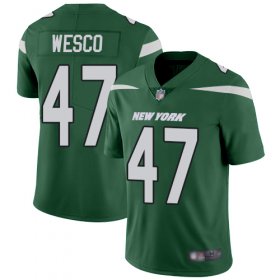 Wholesale Cheap Nike Jets #47 Trevon Wesco Green Team Color Men\'s Stitched NFL Vapor Untouchable Limited Jersey