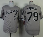 Wholesale Cheap White Sox #79 Jose Abreu Grey Cool Base Stitched MLB Jersey