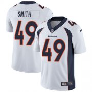 Wholesale Cheap Nike Broncos #49 Dennis Smith White Men's Stitched NFL Vapor Untouchable Limited Jersey