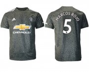 Wholesale Cheap Men 2020-2021 club Manchester United away aaa version 5 black Soccer Jerseys