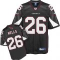 Wholesale Cheap Cardinals #26 Chris Wells Black Stitched NFL Jersey