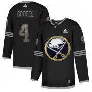Wholesale Cheap Adidas Sabres #4 Josh Gorges Black Authentic Classic Stitched NHL Jersey