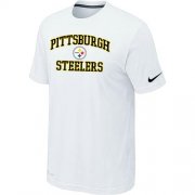 Wholesale Cheap Nike NFL Pittsburgh Steelers Heart & Soul NFL T-Shirt White