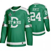 Wholesale Cheap Adidas Dallas Stars #24 Roope Hintz Men's Green 2020 Stanley Cup Final Stitched Classic Retro NHL Jersey