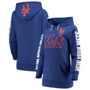 Wholesale Cheap New York Mets G-III 4Her by Carl Banks Women's Extra Innings Pullover Hoodie Royal