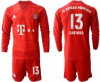 Wholesale Cheap Bayern Munchen #13 Rafinha Home Long Sleeves Soccer Club Jersey