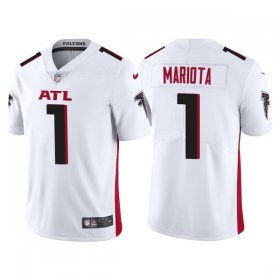 Wholesale Cheap Men\'s Atlanta Falcons #1 Marcus Mariota White Vapor Untouchable Limited Stitched Jersey