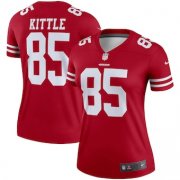 Women San Francisco 49ers #85 George Kittle red Vapor Untouchable Limited Jersey