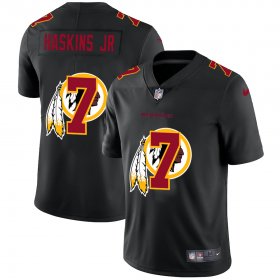Cheap Washington Redskins #7 Dwayne Haskins Jr Men\'s Nike Team Logo Dual Overlap Limited NFL Jersey Black