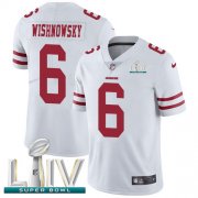 Wholesale Cheap Nike 49ers #6 Mitch Wishnowsky White Super Bowl LIV 2020 Youth Stitched NFL Vapor Untouchable Limited Jersey