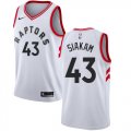 Wholesale Cheap Raptors #43 Pascal Siakam White Women's Basketball Swingman Association Edition Jersey