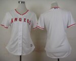 Wholesale Cheap Angels Blank White Women's Home Stitched MLB Jersey