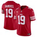 Wholesale Cheap Men's San Francisco 49ers #19 Deebo Samuel Red 2023 F.U.S.E. With 1-Star C Patch Vapor Untouchable Limited Football Stitched Jersey