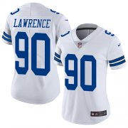 Wholesale Cheap Nike Cowboys #90 Demarcus Lawrence White Women's Stitched NFL Vapor Untouchable Limited Jersey