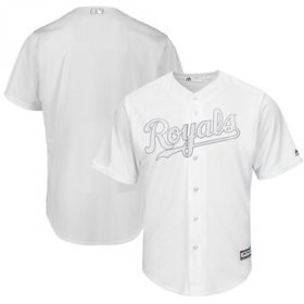 Wholesale Cheap Kansas City Royals Blank Majestic 2019 Players\' Weekend Cool Base Team Jersey White