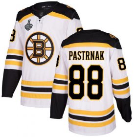 Wholesale Cheap Adidas Bruins #88 David Pastrnak White Road Authentic Stanley Cup Final Bound Stitched NHL Jersey