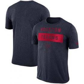 Wholesale Cheap Men\'s Houston Texans Nike Navy Sideline Legend Lift Performance T-Shirt