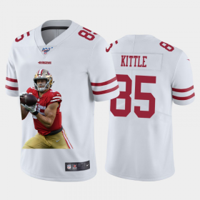 Cheap San Francisco 49ers #85 George Kittle Nike Team Hero 3 Vapor Limited NFL 100 Jersey White