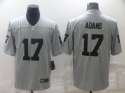Wholesale Cheap Men's Las Vegas Raiders #17 Davante Adams Grey Limited Stitched Jersey