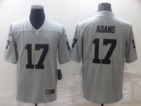 Wholesale Cheap Men\'s Las Vegas Raiders #17 Davante Adams Grey Limited Stitched Jersey