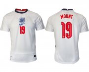 Wholesale Cheap Men 2020-2021 European Cup England home aaa version white 19 Nike Soccer Jersey