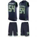 Wholesale Cheap Nike Seahawks #54 Bobby Wagner Steel Blue Team Color Men's Stitched NFL Limited Tank Top Suit Jersey