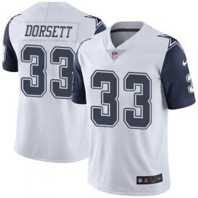 Wholesale Cheap Nike Cowboys #33 Tony Dorsett White Men\'s Stitched NFL Limited Rush Jersey